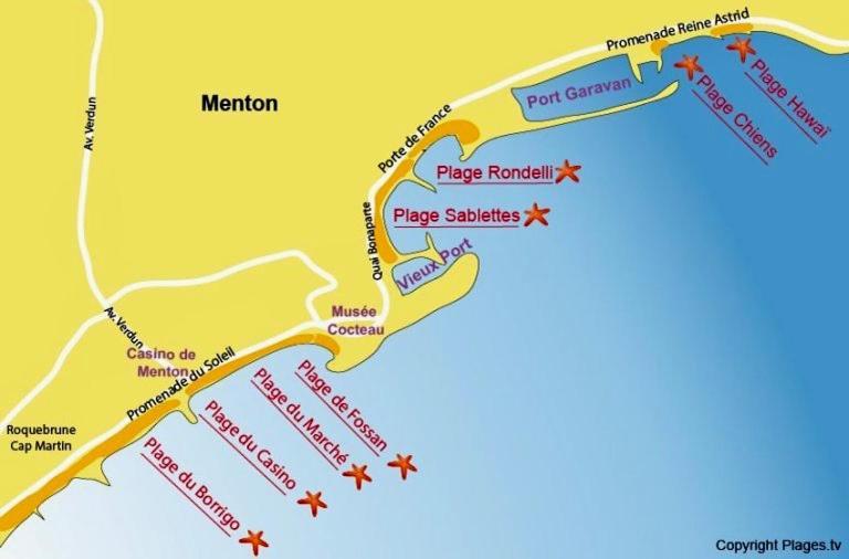 Studio La Cigale Bord De Mer Menton Exterior foto